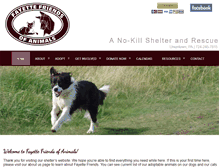 Tablet Screenshot of fayettefriendsofanimals.net